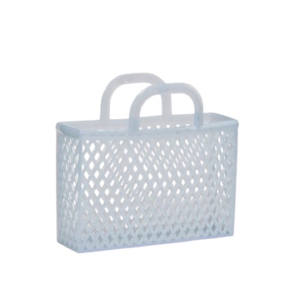 Old Navy Light Blue Mini Lattice Tote